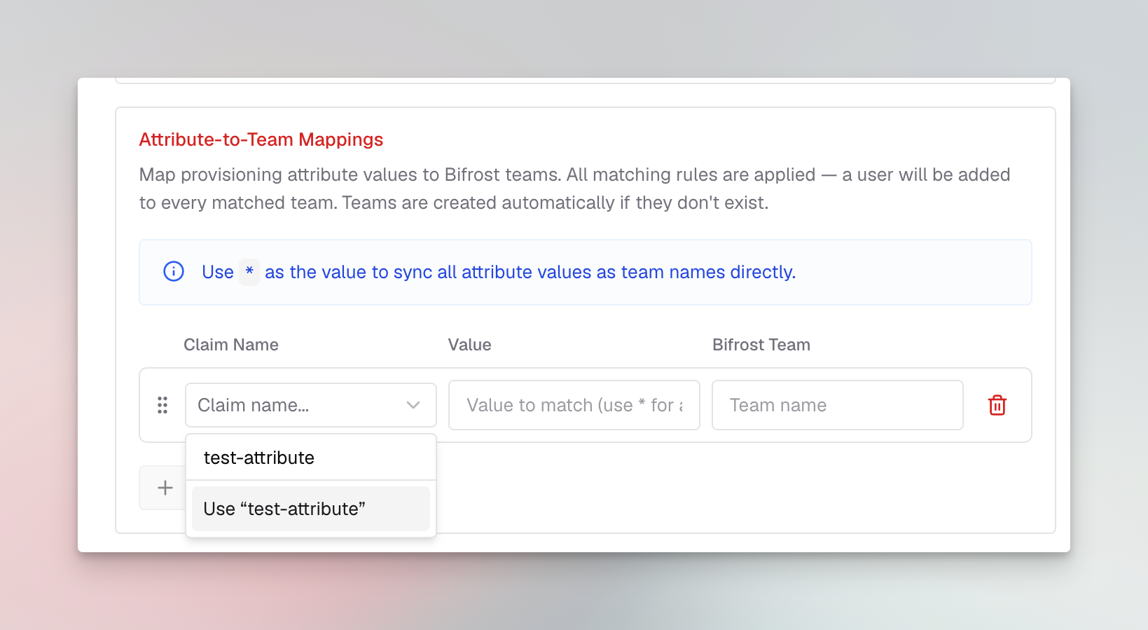 Vikat custom attribute mapping configuration