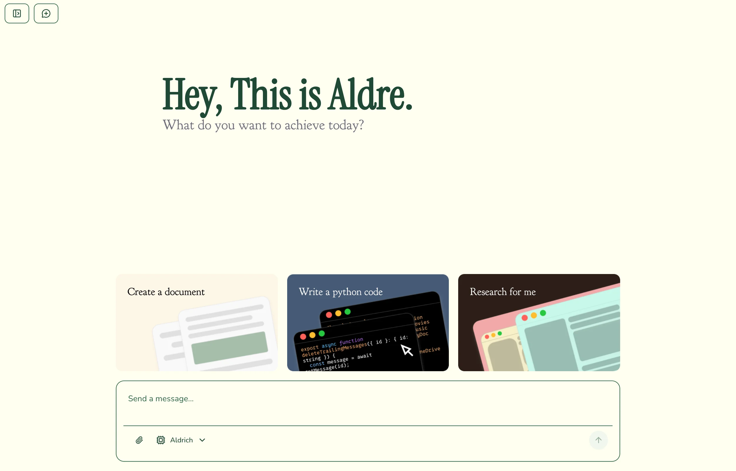 Main interface