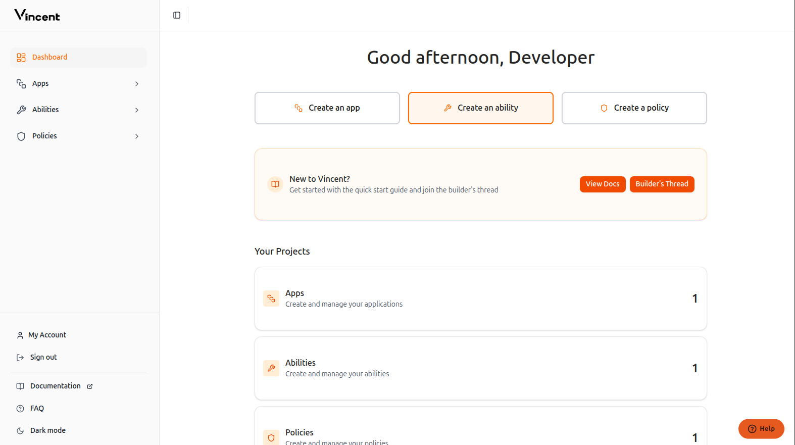 Create ability button