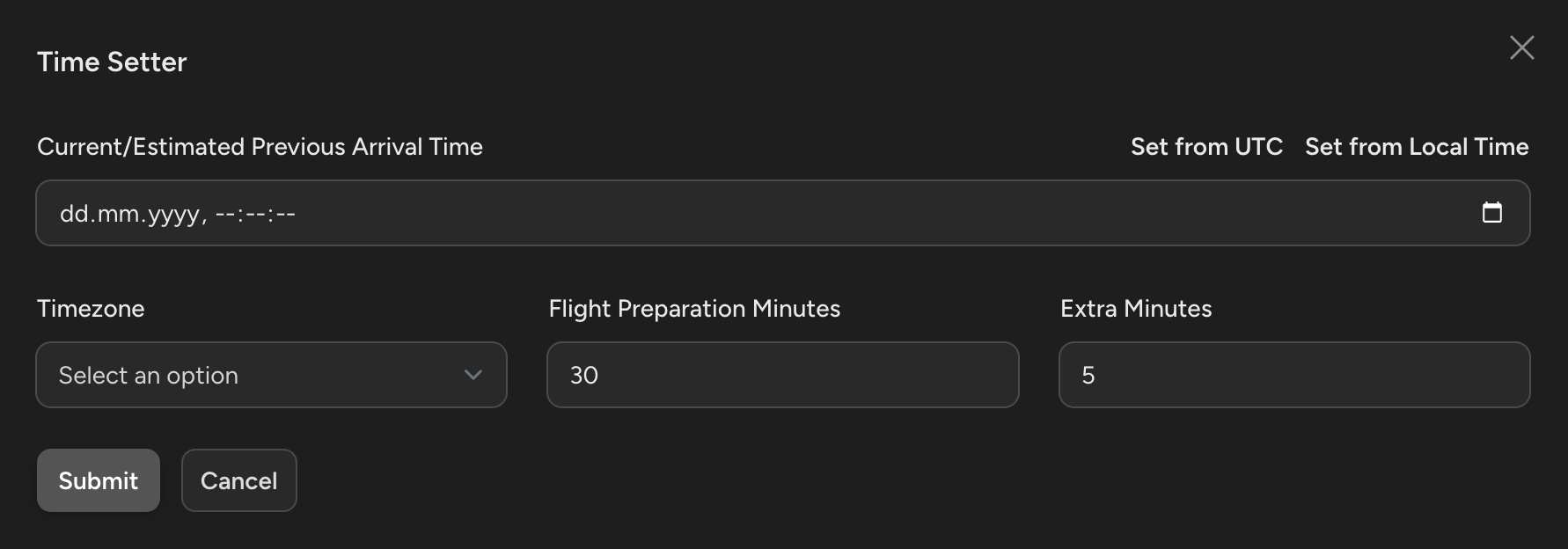 Flight Booking Time Setter