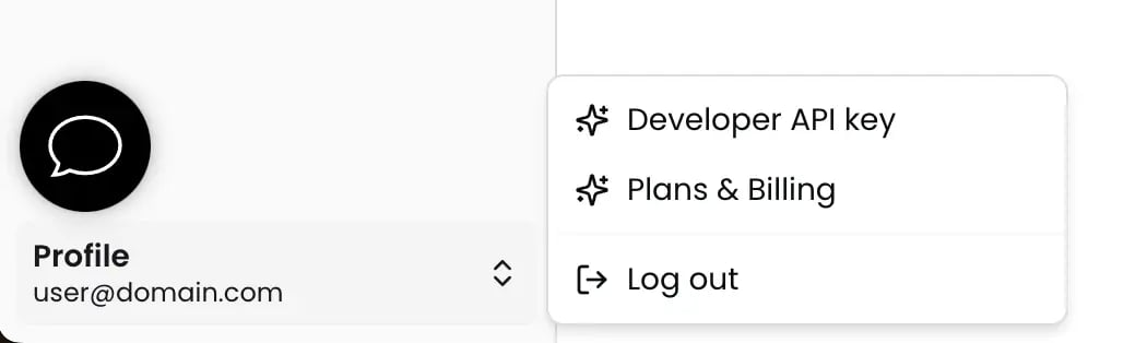 Developer api key