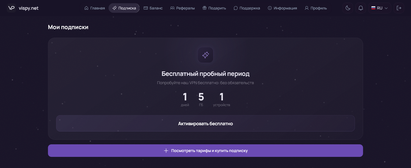 Предложение бесплатного пробного периода