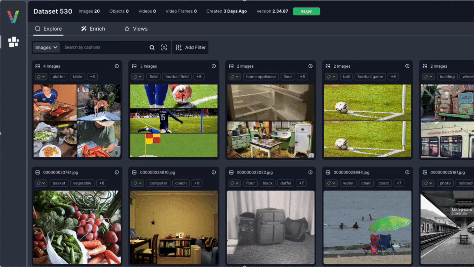 Caption Search Example