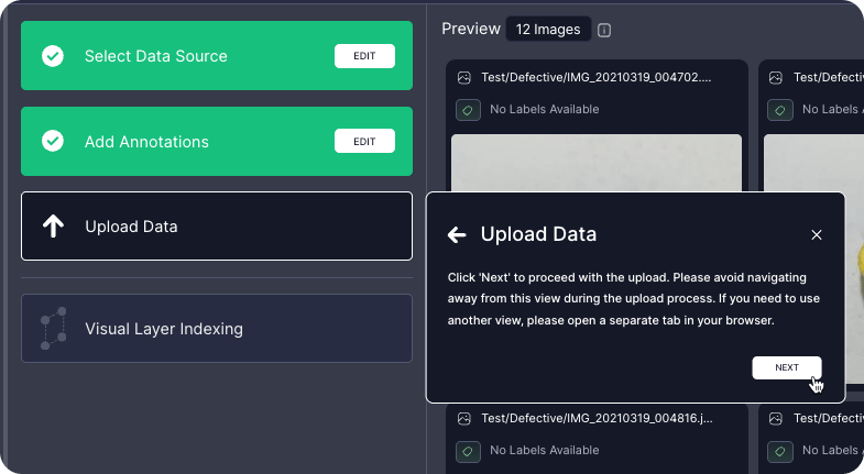 Upload and Index