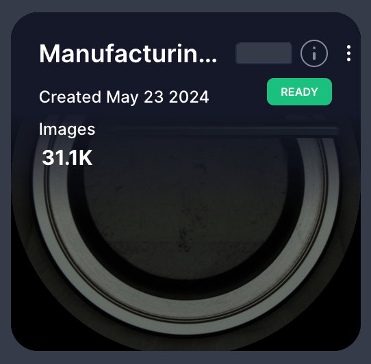 Ready Dataset in Inventory