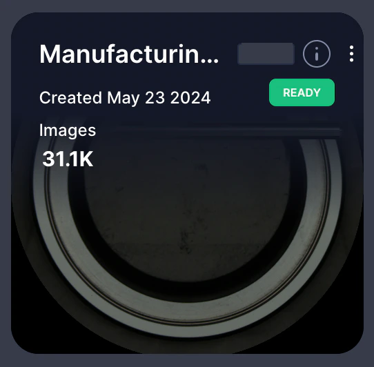 Ready Dataset in Inventory