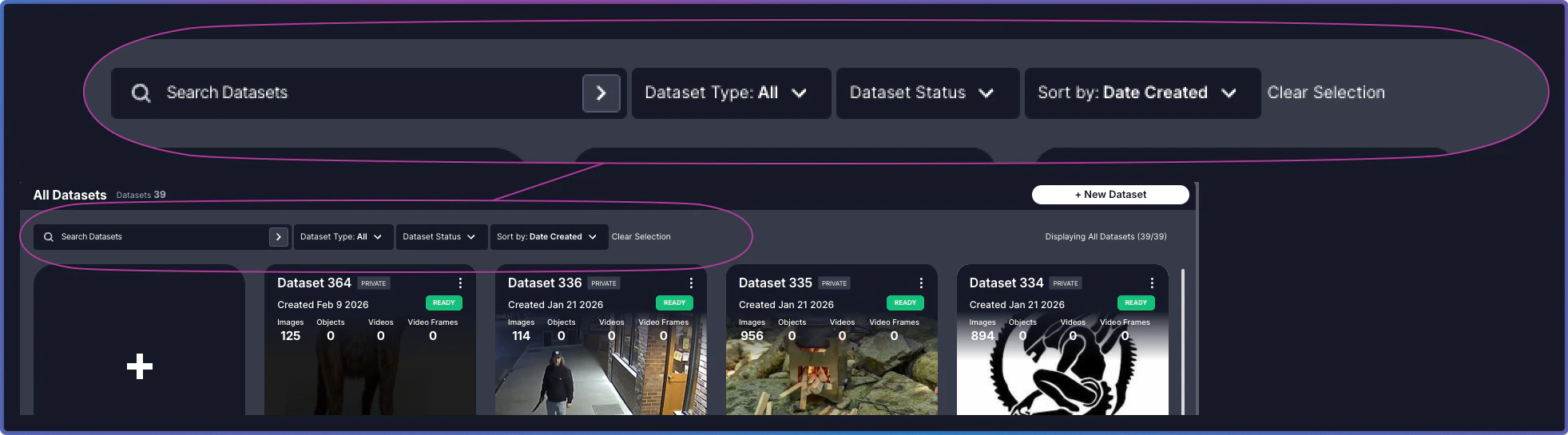 Search in Dataset Inventory