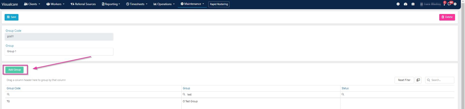 Add group form
