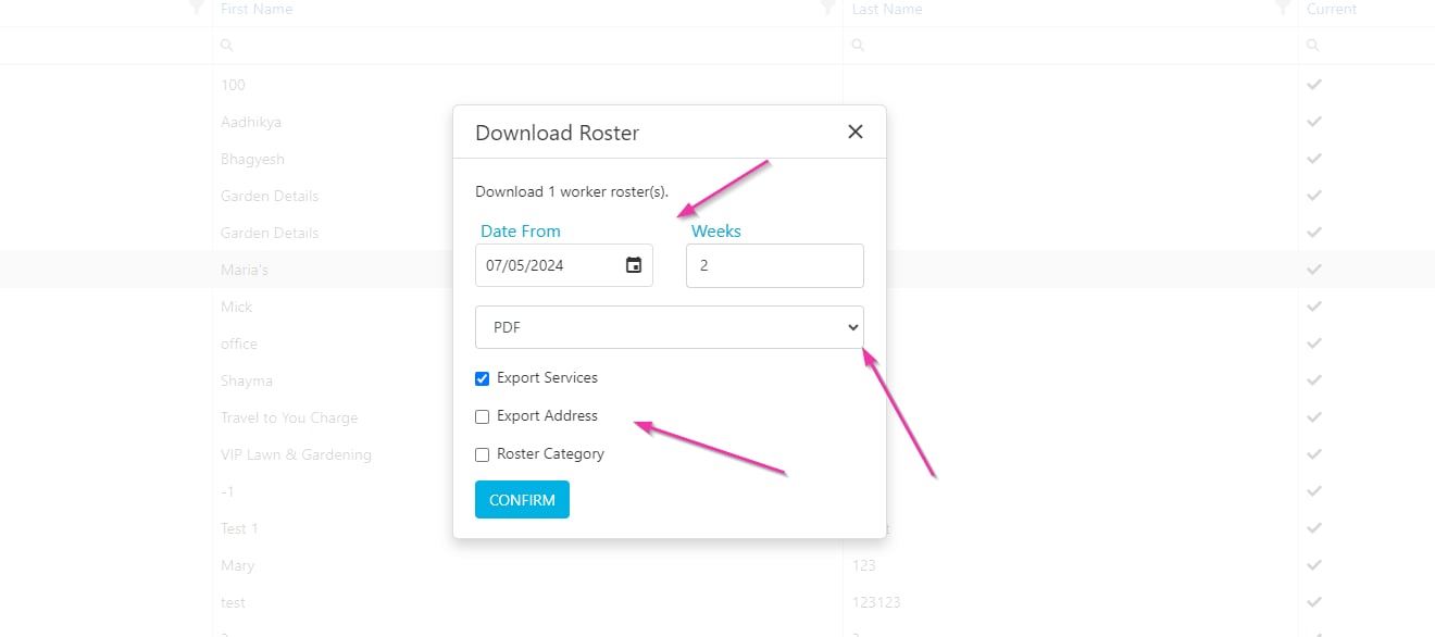 Confirm download