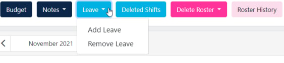 Leave button