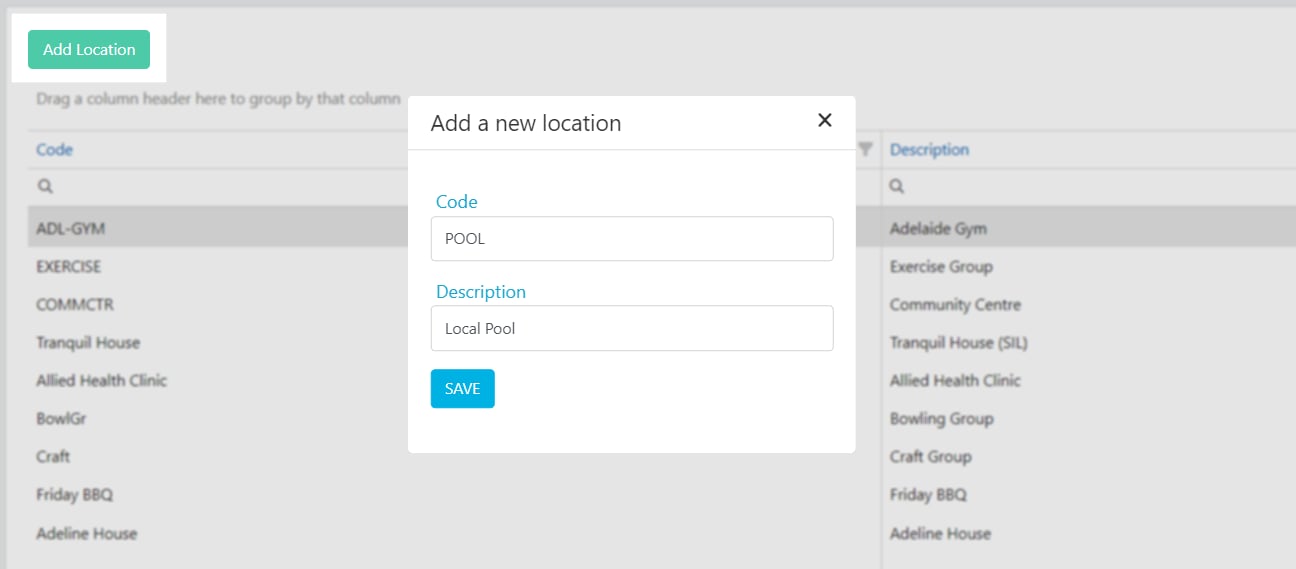 Add location profile