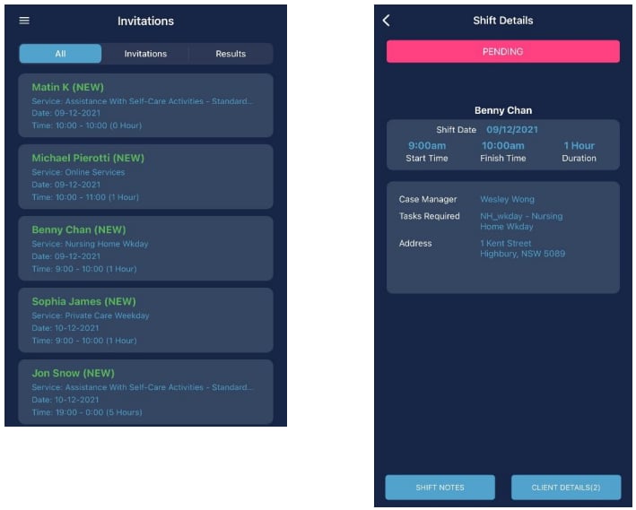 Vworker invitation flow