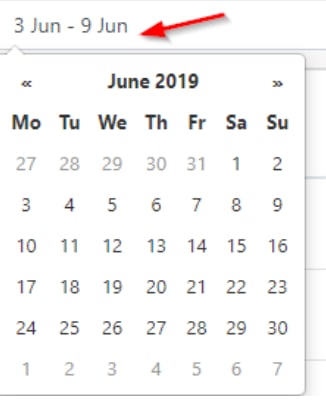 Date selector