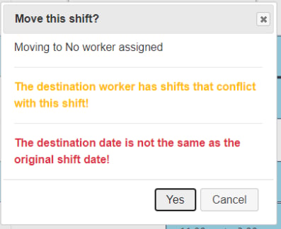 Confirm move