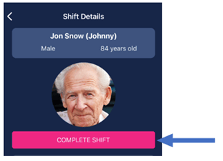 Complete Shift button