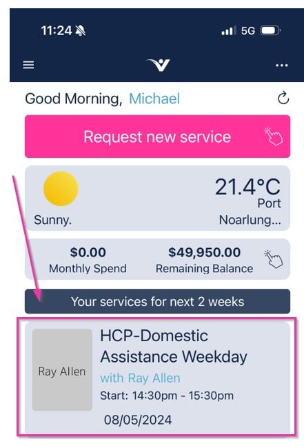New shift notification