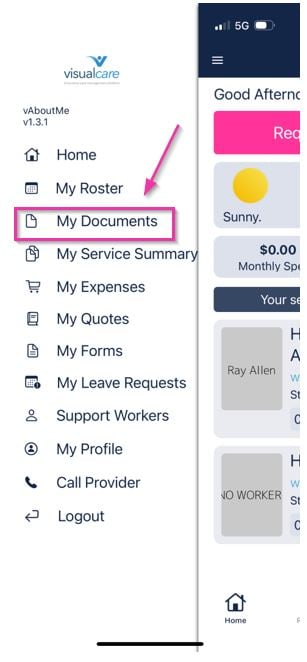 My Documents menu item