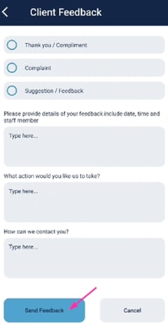 Feedback form