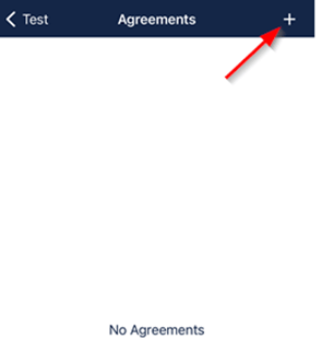 New agreement form