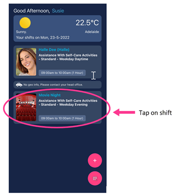 Location shift on the Vworker home page
