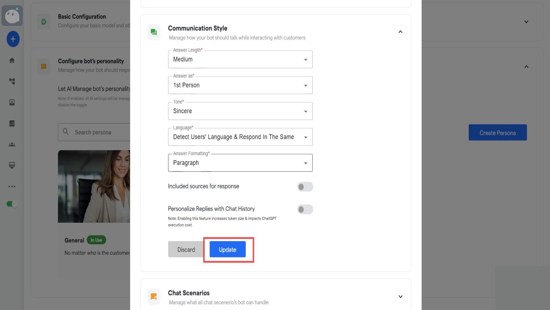 73 Ai Settings Converse Resource Centre 6 Pn