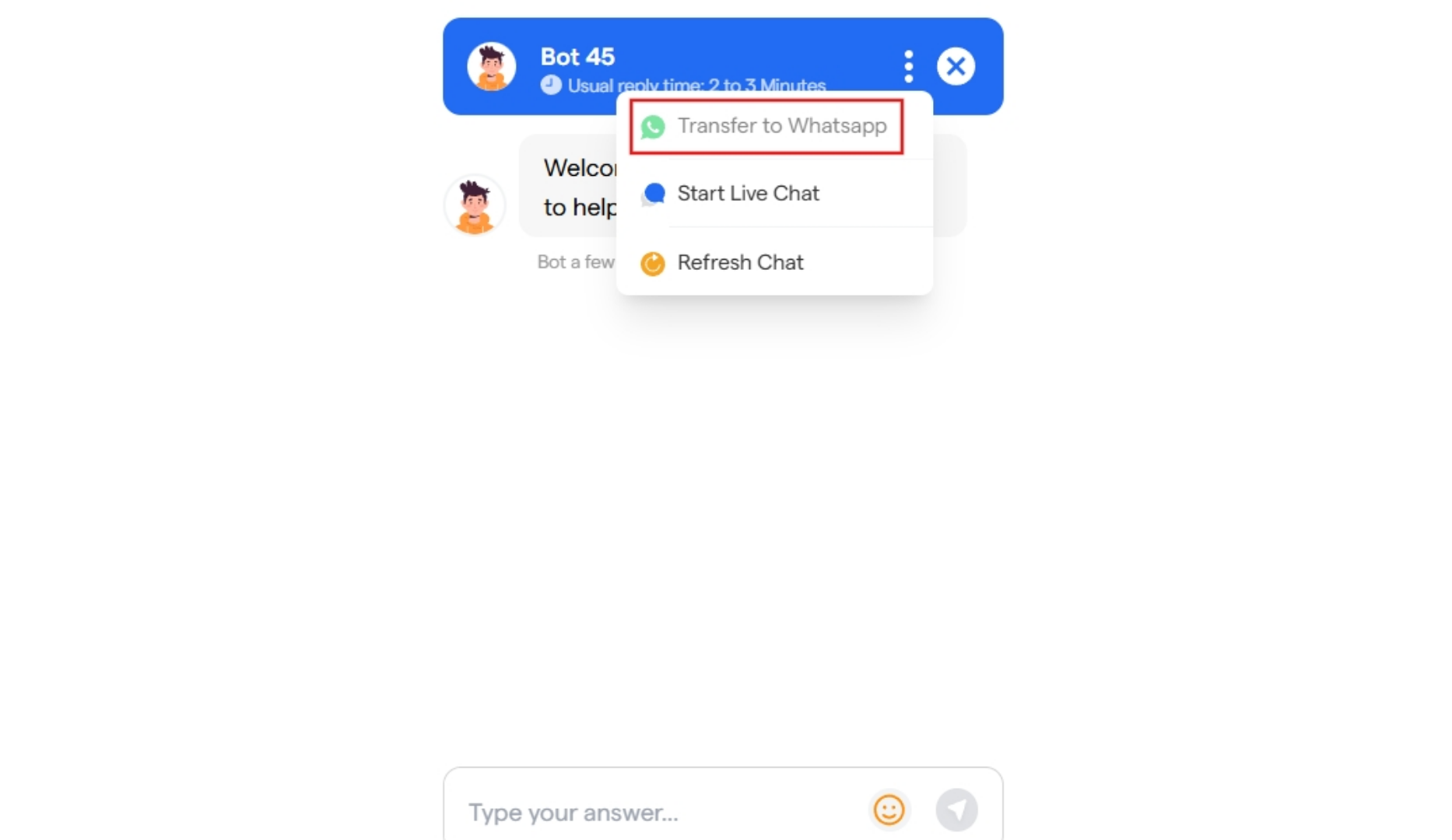56 Transfer Chat To Whatsapp Functionality Botpengui 1 Pn