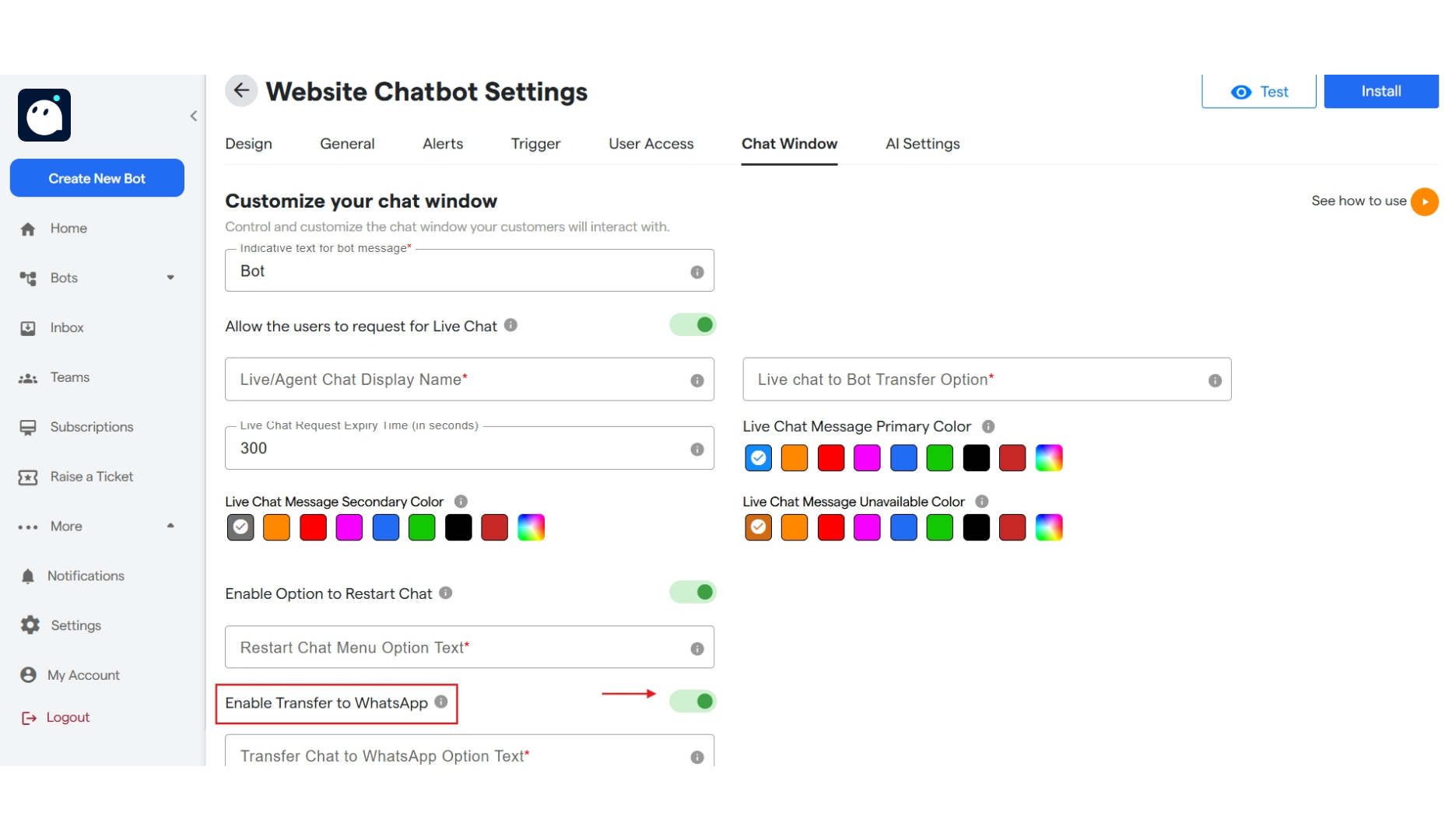 56 Transfer Chat To Whatsapp Functionality Botpengui 1 Pn