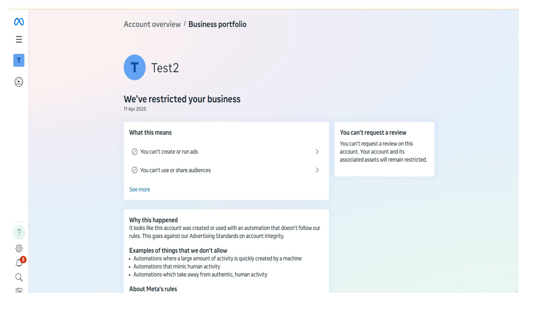 231 Recovering Your Restricted Meta Account Converse 5 Pn