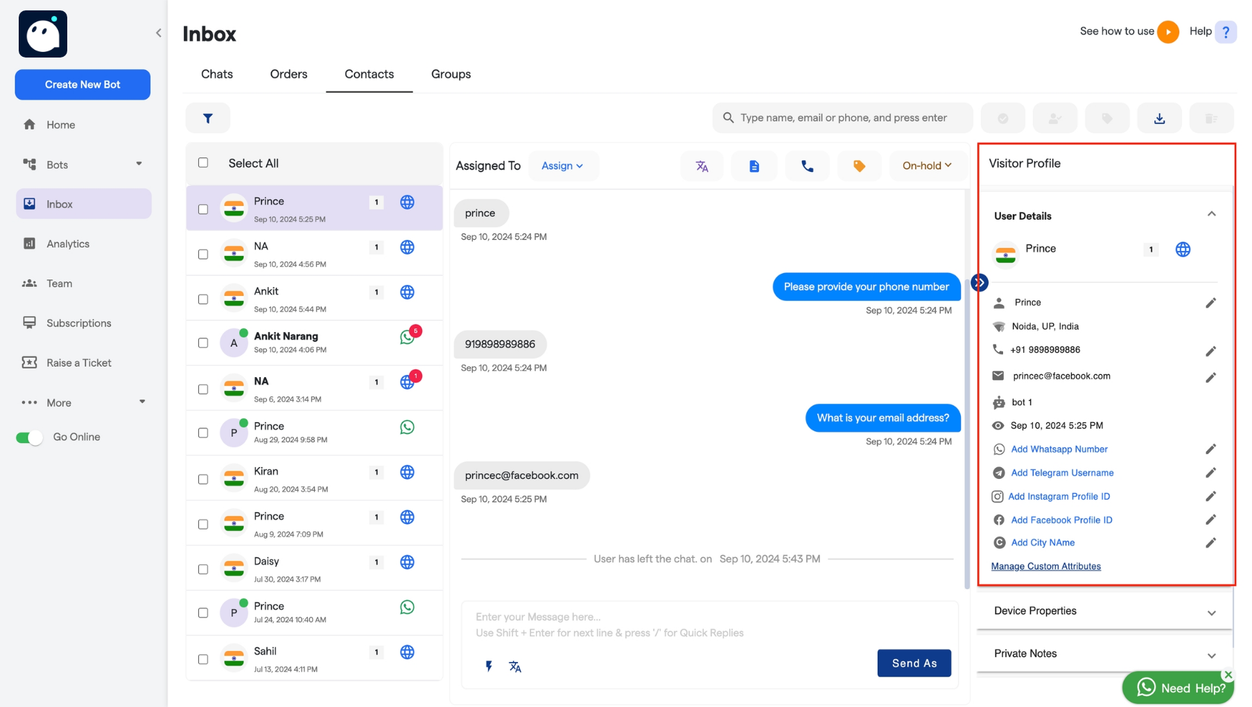 173 Contacts Converse Resource Centre 10 Pn