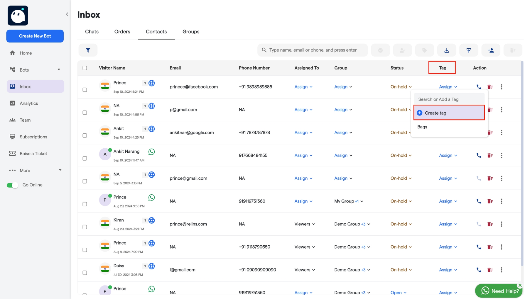 173 Contacts Converse Resource Centre 2 Pn