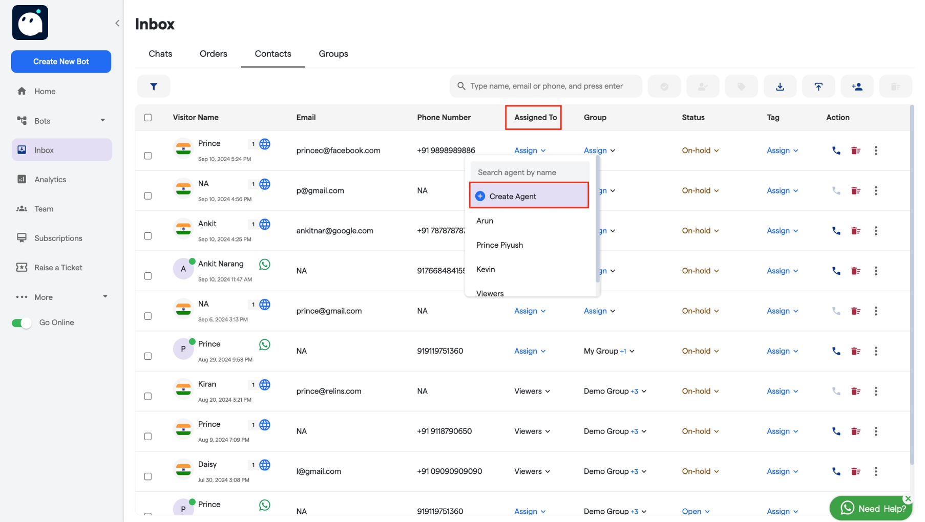173 Contacts Converse Resource Centre 3 Pn