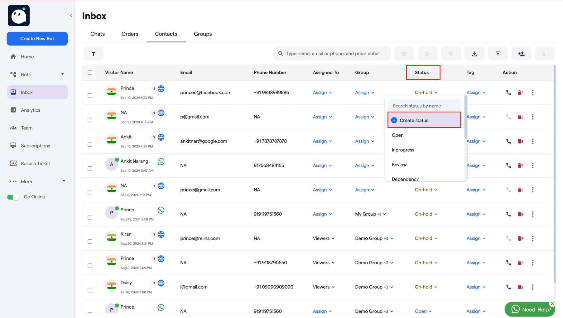 173 Contacts Converse Resource Centre 5 Pn