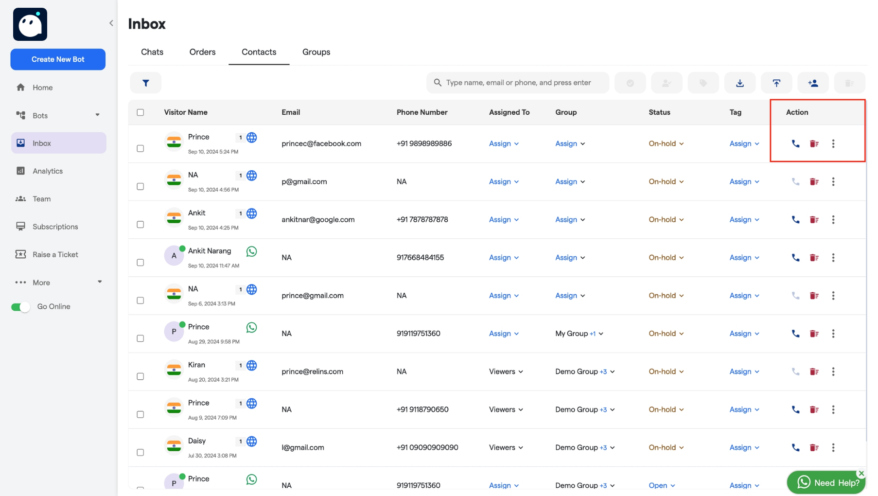 173 Contacts Converse Resource Centre 5 Pn