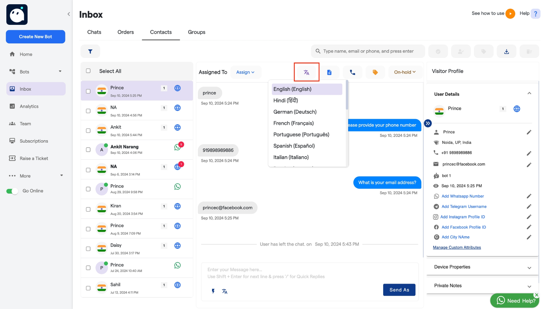 173 Contacts Converse Resource Centre 6 Pn