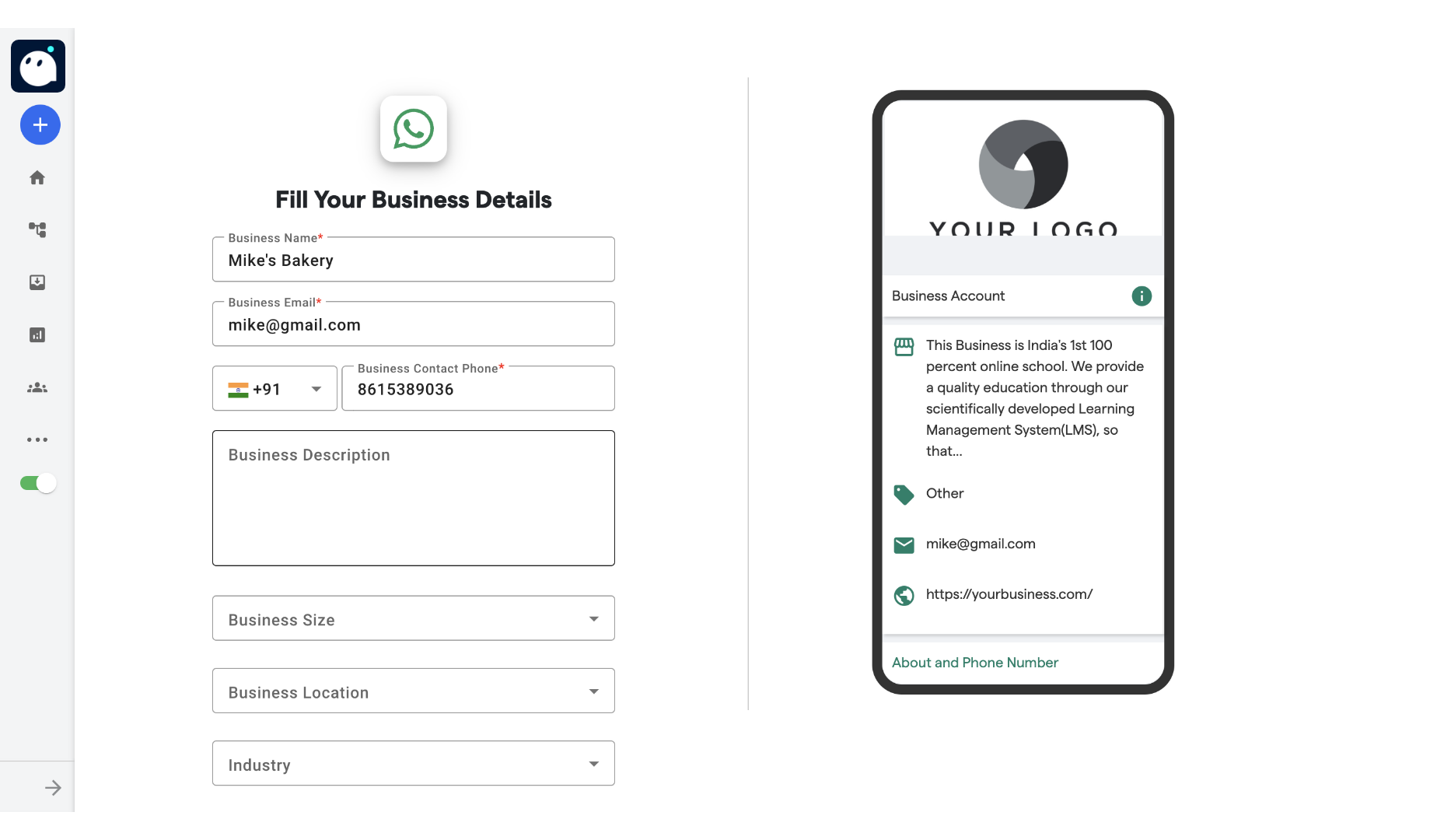 228 Whatsapp Bot Creation With Automated Onboarding B 7 Pn