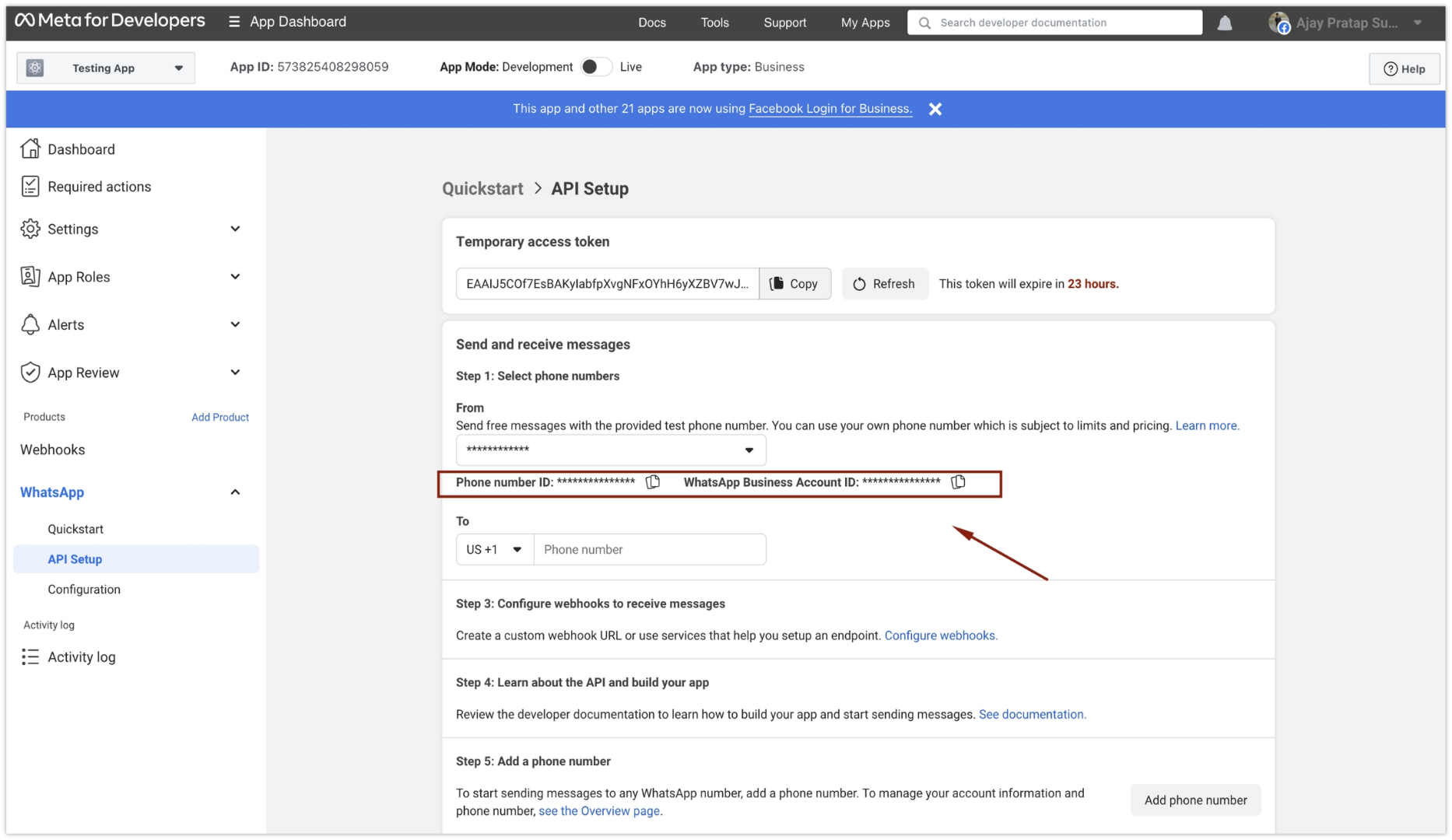 227 Getting All The Necessary Details From Meta Develo 1 Pn