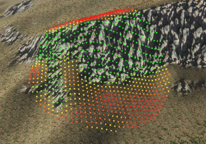 Simple Filters visualization in MegaWorld.