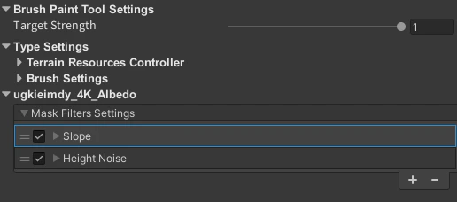 Settings panel for a Terrain Texture workflow in MegaWorld.