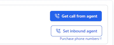 Set inbound agent