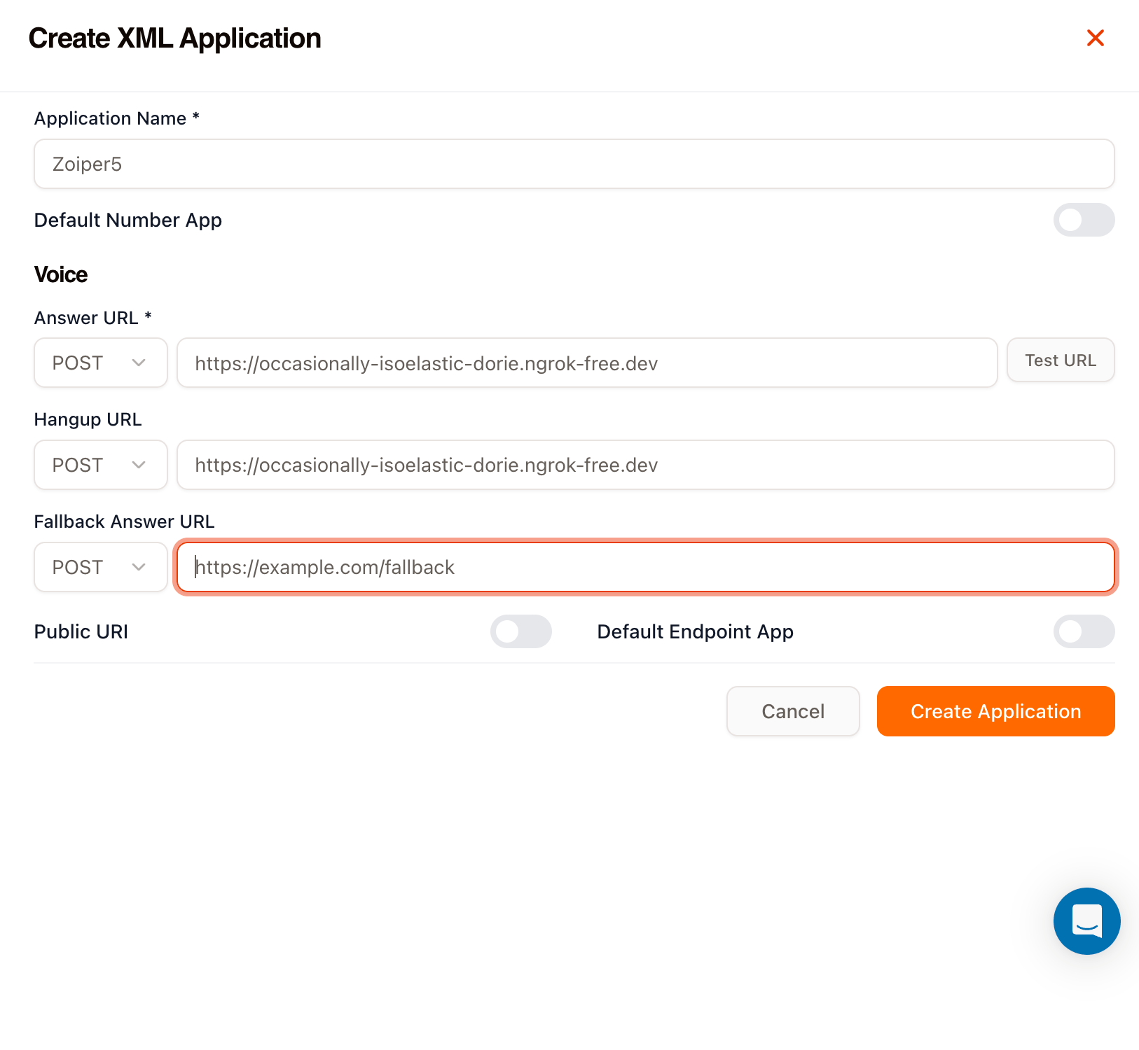 Create XML Application