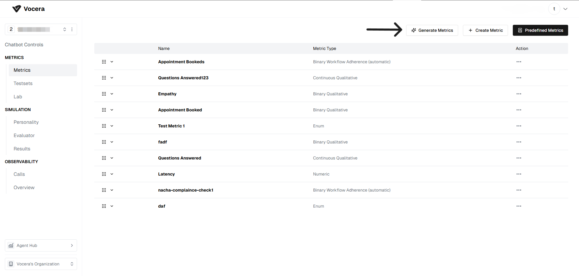 Create Metric
