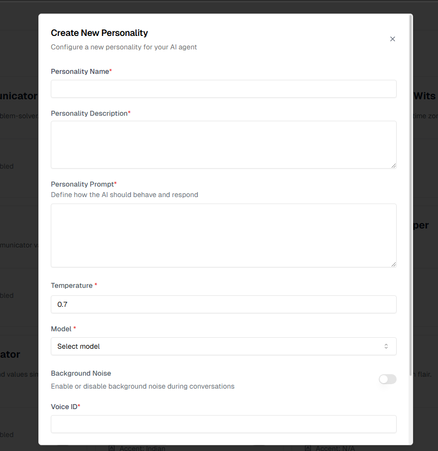 Voice Settings