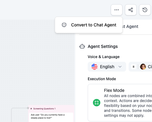 Retell Convert to Chat Agent Pn