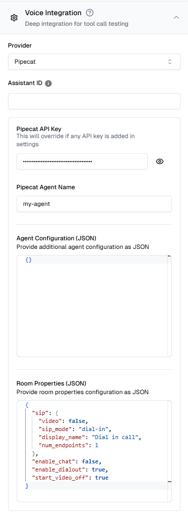 Pipecat Configuration