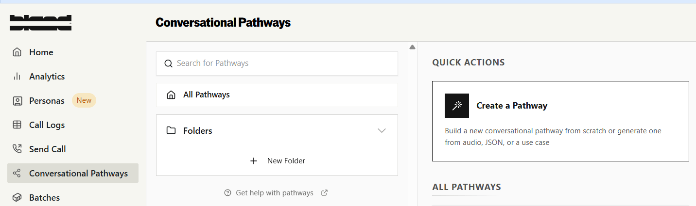 Create Bland pathway