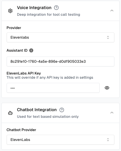 ElevenLabs Chat Provider Configuration