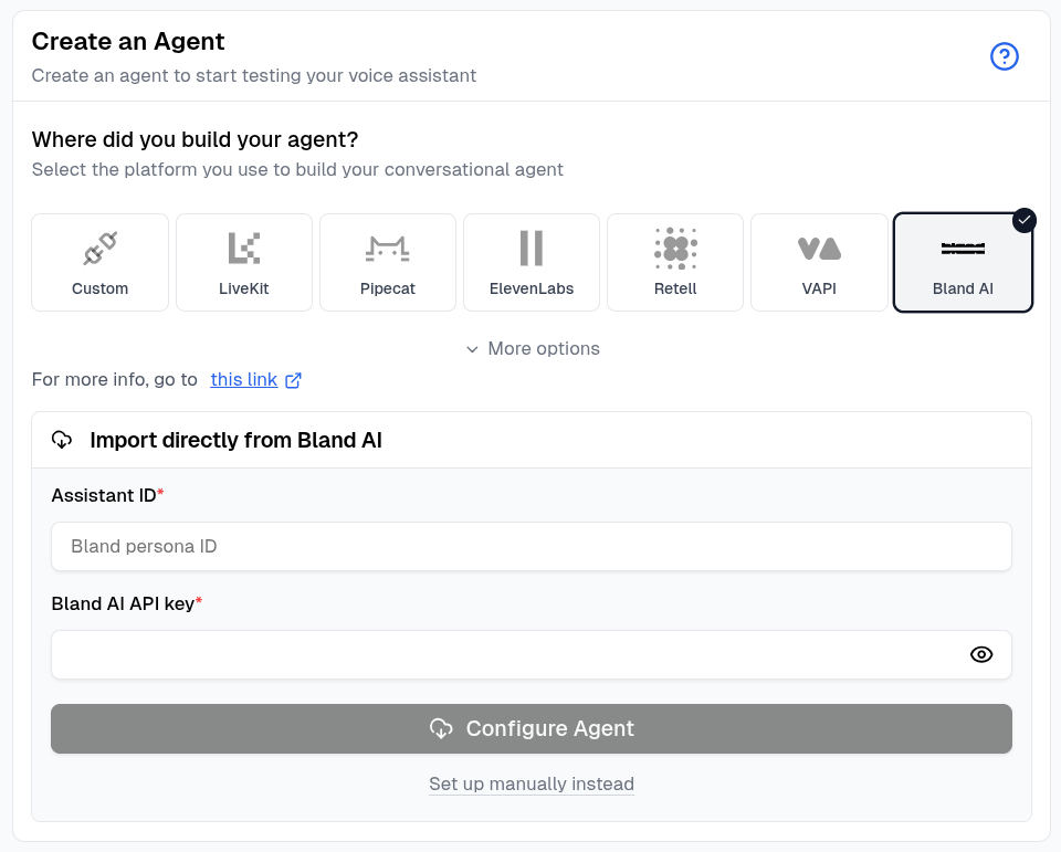 Automatically configure a Bland AI Persona or Pathway in Cekura