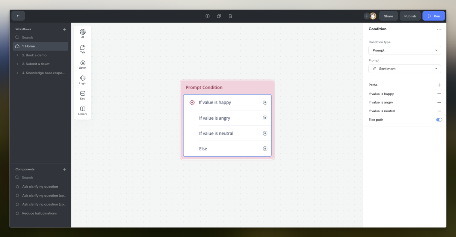 Expanded Prompt Support: Add AI Logic to Conditions and Message Variants