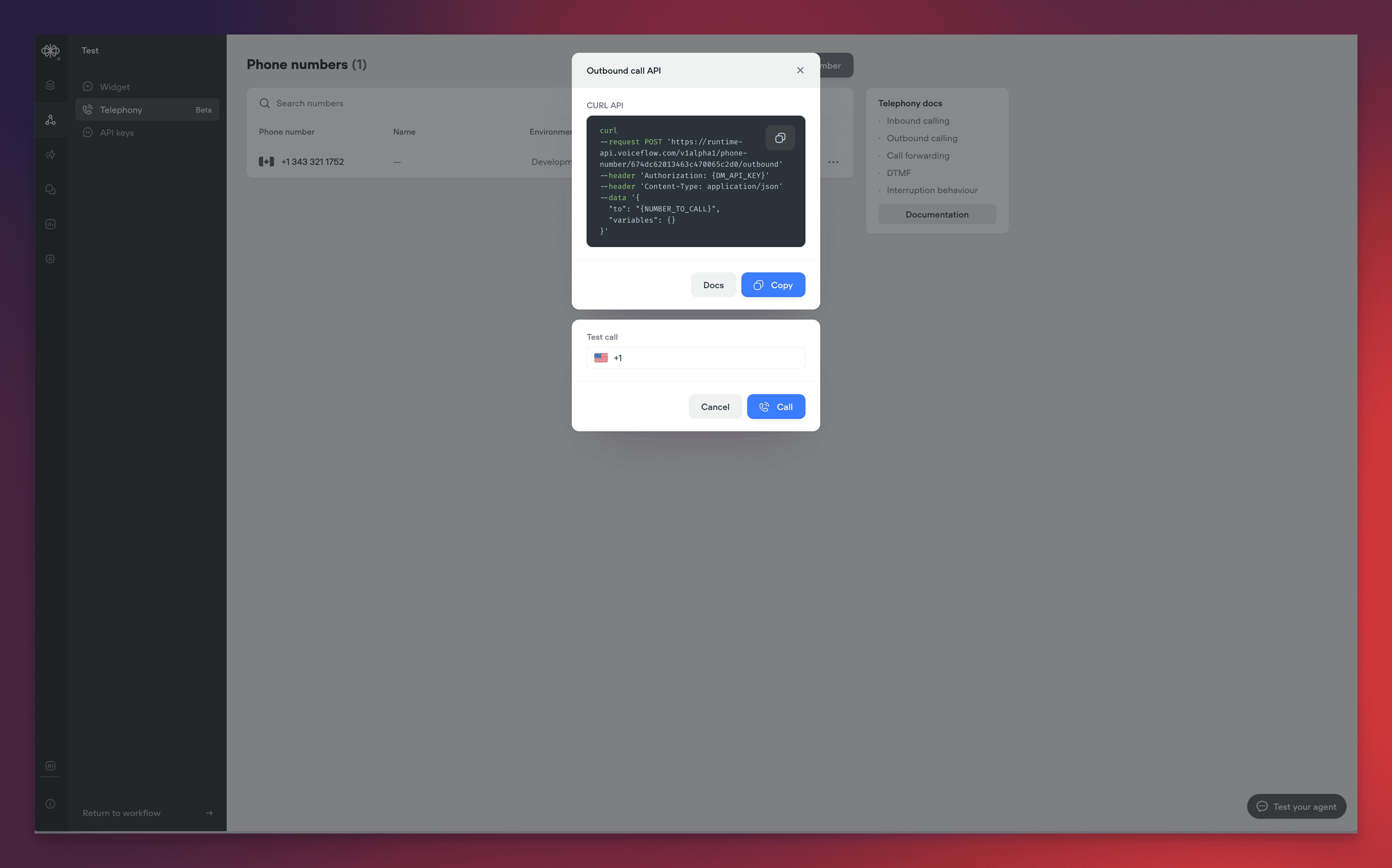 Voiceflow Telephony