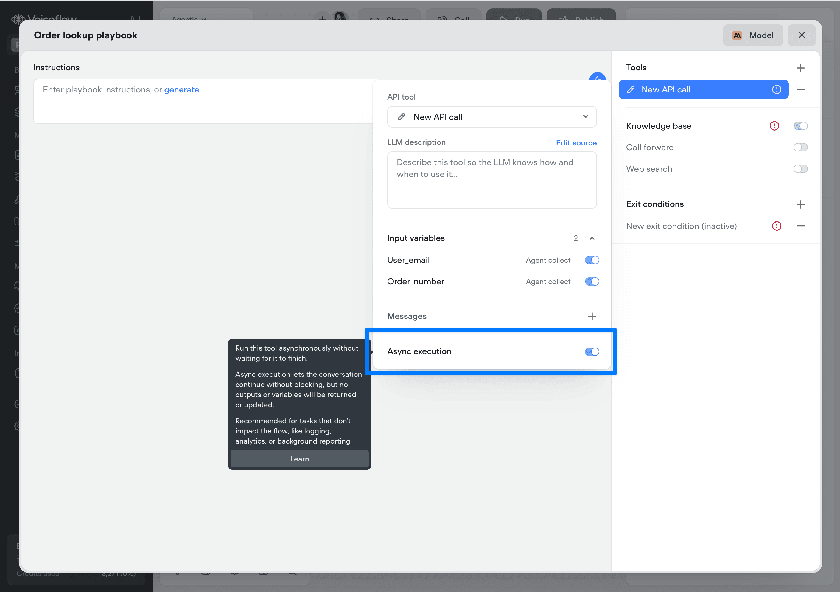 Async functions and API tools